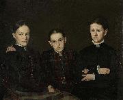 Jan Veth Cornelia, Clara en Johanna Veth, the three Sisters of the Artist Germany oil painting artist